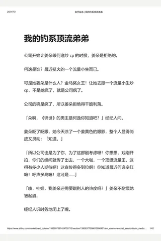 知乎盐选 我的钓系顶流弟弟 封面