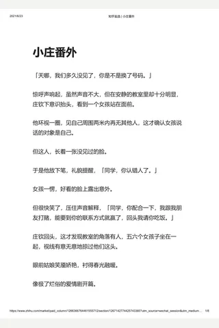 知乎盐选 小庄番外 封面