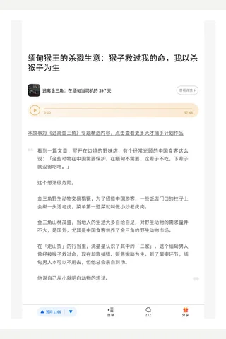 6缅甸猴王的杀戮生意：猴子救过我的命，我以杀猴子为生 封面