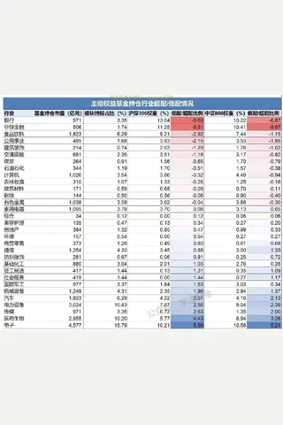 大佳20250511以沪深300，和A800（沪深300 中证500）为基准，公募基金的超配和低配情况 封面
