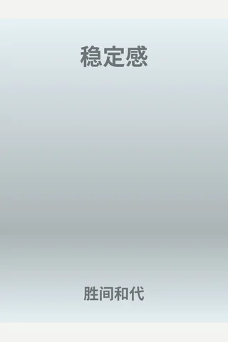 《稳定感》【豆瓣评分6.5】 封面
