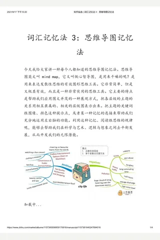 知乎盐选 词汇记忆法 3：思维导图记忆法 封面