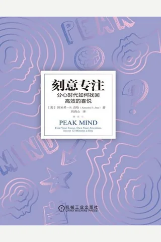 刻意专注：分心时代如何找回高效的喜悦 - 阿米希·P.杰哈 封面