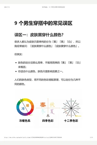知乎盐选 9 个男生穿搭中的常见误区 封面