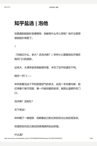 知乎盐选 泡他 封面