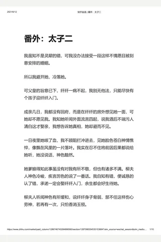 知乎盐选 番外：太子二 封面