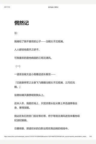 知乎盐选 惘然记 封面