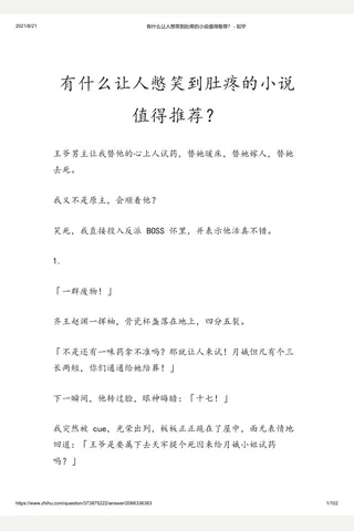 有什么让人憋笑到肚疼的小说值得推荐？ - 知乎(2) 封面