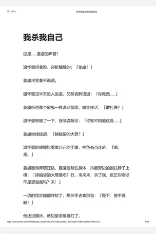 知乎盐选 我杀我自己 封面