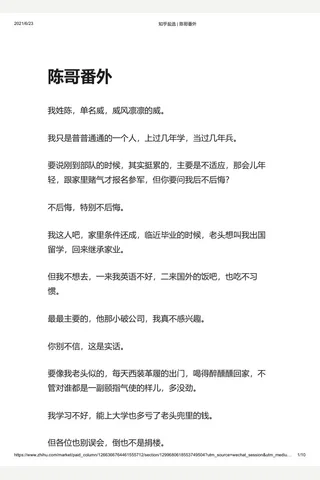 知乎盐选 陈哥番外 封面