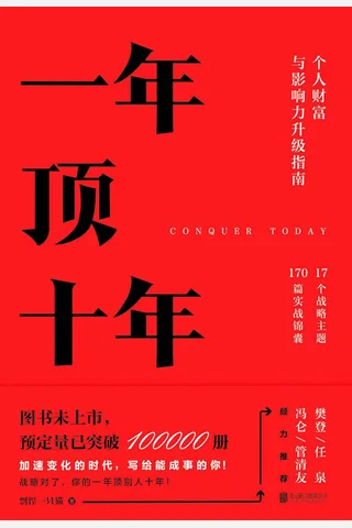 《一年顶十年》 封面