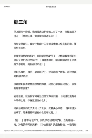知乎盐选 糖三角 封面