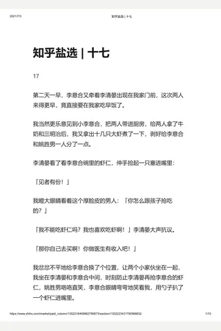 知乎盐选 十七 封面