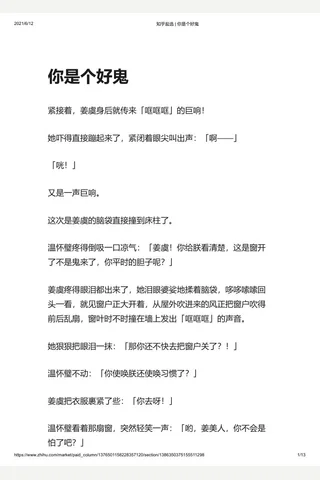 知乎盐选 你是个好鬼 封面