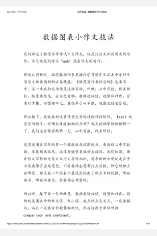 知乎盐选 数据图表小作文技法 封面
