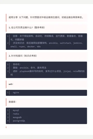运维面试提问 封面
