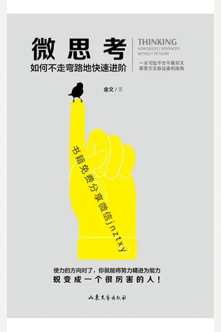《微思考：如何不走弯路地快速进阶》 封面