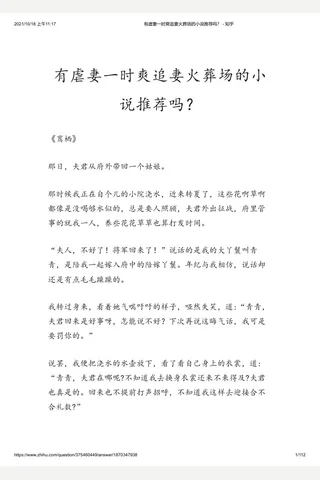 有虐妻一时爽追妻火葬场的小说推荐吗？ - 知乎 封面