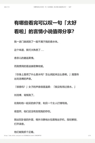 有哪些看完可以叹一句「太好看啦」的言情小说值得分享？ - 知乎 封面