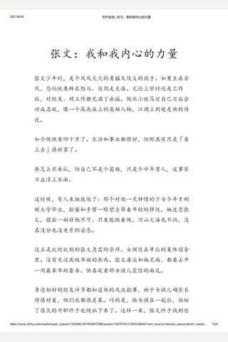 知乎盐选 张文：我和我内心的力量 封面