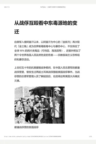 知乎盐选 从战俘互殴看中东毒源地的变迁 封面