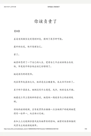 知乎盐选 你该负责了 封面