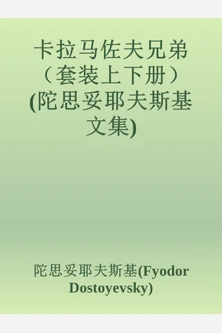 卡拉马佐夫兄弟 封面